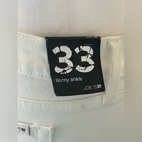 Joe’s Women's White Mid-Rise Skinny Ankle Jeans Size 33 NWT - Picture 6 of 9